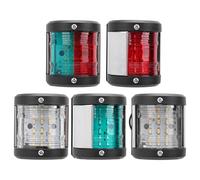 XGOUGUAAU Kit de feux de navigation LED pour bateau, 5 pièces, vert tribord et rouge bâbord avec feu arrière blanc, IP66 étanche en ABS et acier inoxydable 304 pour navires de 12 m, 12 V -