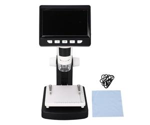 XGOUGUAAU Numérique avec écran de 4.3 Pouces, grossissement de 50 à 1000X, loupe électronique 2MP 1080P C, 8 LED pour l'inspection de la Carte, Examen des Bijoux,