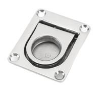 XGOUGUAAU Poignée de tirage en Acier Inoxydable pour Trappe, poignée de tirage à encastrer en Forme d’Anneau pour Pont de Bateau et mobilier Domestique, poignée de Levage encastrée 67 mm x