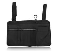 XGOUGUAAU Sac de Rangement latéral pour Fauteuil Roulant, Pochette de Dossier à Plusieurs Poches étanche avec Bande réfléchissante, en Tissu Oxford 600D pour fauteuils roulants, déambulateur