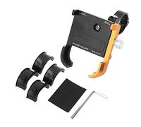 XGOUGUAAU Support de téléphone de vélo en Alliage d'aluminium, Support de téléphone de vélo Rotatif à 360 degrés, écran Portrait Horizontal réglable avec Verrouillage antigel, Coussinet en