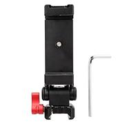 XGOUGUAAU Support de téléphone en Alliage d’Aluminium, Pince Universelle pour téléphone Portable avec Fente et Montage sur Sabot Froid, Trou de vis de 1/4 Pouce pour téléphones de 6 à 8