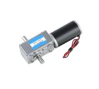 XGTEAHHC 5840-31zy Moteur à engrenage à vis sans fin en métal 12 V 24 V CC Double arbre de sortie Vitesse réglable Can Cw Ccw