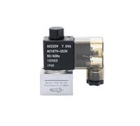 XGTEAHHC Électrovanne 3 voies haute fréquence 12 V 24 V 110 V Type 3V2-06-NC 3V2-08-NO 1/8 1/4 BSP Distributeur automatique