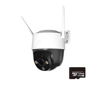 XGUELNT Caméra de sécurité extérieure WiFi 2PCS 5MP PTZ | Caméra AI avec vision nocturne couleur, détection de véhicules humains et audio bidirectionnel(EU PLUG_2C 5MP ADD 128G)