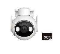 XGUELNT Caméra de sécurité extérieure WiFi 2PCS 5MP PTZ | Caméra AI avec vision nocturne couleur, détection de véhicules humains et audio bidirectionnel(EU PLUG_5MP ADD 128G)