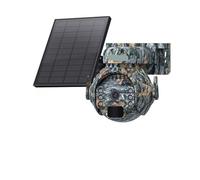 XGUELNT Caméra de sécurité Solaire PTZ SIM 3MP 4G | Caméra extérieure avec détection humaine PIR et vision nocturne(Trail WIFI 32GB)