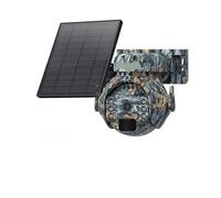 XGUELNT Caméra de sécurité Solaire PTZ SIM 3MP 4G | Caméra extérieure avec détection humaine PIR et vision nocturne(Trail 4G 128GB)