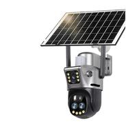 XGUELNT Caméra PTZ Solaire à Triple Objectif 6K 4G | Caméra extérieure AI avec zoom 10X, prise en charge WiFi et suivi intelligent(WiFi 10XZoom Add128G)
