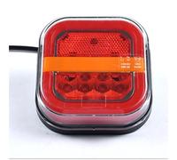 Xgupxuc Feux Frein Arrière 2x 4'' 12V 24V LED Feu Arrière Plaque D'immatriculation Fluide Clignotant Frein Stop Conduite Feu Recul Camion Remorque Fourgonnette feux arrière LED(1Pair B)