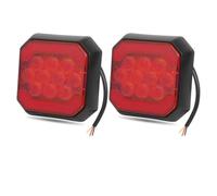 Xgupxuc Feux Frein Arrière Pour Remorque Fret Fourgonnette Camping-car Clignotant Jaune Kits Feux Arrière Camion Feu Gabarit Arrière LED Feu Freinage Feu Arrière feux arrière LED(2pcs Red Red)