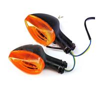 Xgupxuc Phare Avant Ensemble Phares Moto Support Rétroviseur Couvercle Compteur Vitesse Clignotants Pour FZ6N FZ6 FZ-6N 2004-2006 Phare Moto(3 Wires Orange)