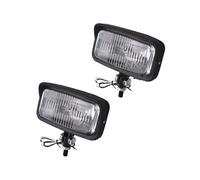 Xgupxuc Phare Avant Phare Avant Carré Rétro Pour Moto Faisceau Scellé 7 Pouces Pour Dyna Pour Sportster Pour Bobber Pour Chopper CB750 Phare Moto(2pcs black)