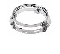 Xgupxuc Phare Avant Pour Touring Pour Electra Pour Glide Pour Road King Pour Softail Night Train Bad Boy Lampe Phare Projecteur LED 7" Feu Croisement Antibrouillard 4,5" Phare Moto(Chrome Ring)