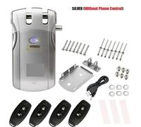 XGUZRVGNV 433MHz Wafu Smart Lock Security Wireless BT Intelligent Remote Control Electronic Door Invisible With 4 Remote Keys(Type 1)