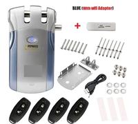 XGUZRVGNV 433MHz Wafu Smart Lock Security Wireless BT Intelligent Remote Control Electronic Door Invisible With 4 Remote Keys(Type 6)