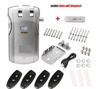 XGUZRVGNV 433MHz Wafu Smart Lock Security Wireless BT Intelligent Remote Control Electronic Door Invisible With 4 Remote Keys(Type 3)