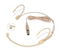 XGWTH Microphone double supra-auriculaire à condensateur cardioïde compatible avec système sans fil Shure - Mini 4 broches XLR TA4F