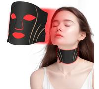 XGXHIN Ensemble de Masques de luminothérapie Rouge à 7 Couleurs, réglage de la luminosité à Cinq Niveaux, photothérapie par Masque à lumière Infrarouge 630 nm + 850 nm, pour Le Visage et Le Cou