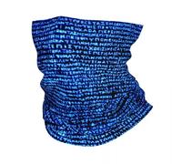 XGXIHLR Écharpe chaude d’hiver multifonctionnelle, personnalisé Grec ancien Bandana Cou Gaiter Coupe-vent Visage Écharpe Couverture Femmes Hommes Alphabet Culture Histoire Couvre-chef Tube Cagoule