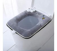 XGXQBS Coussin Imperméable à l'eau De Siège De Toilette Carré, Accueil Salle De Bains Doux Chaude Lavable Tampons De Couverture Siège Toilette-m