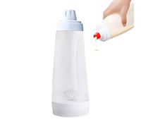 XGzhsa Distributeur de pâte manuel, 1000ML Bouteille de mélange de pâte Manuelle avec échelle et boule dagitation, pour crêpes, gaufres, muffin, cupcakes, ustensiles de cuisine