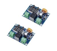 XH-M609 Lot de 2 contrôleurs de batterie DC 12 V-36 V avec arrêt, contrôleur de tension, interrupteur d'arrêt de batterie basse tension, interrupteur sous-tension programmable