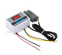 XH-W3005 Contrôleur d'humidité numérique DC 12 V 24 V AC 110-220 V 10 A Interrupteur de contrôle hygromètre 0 ~ 99 % RH avec capteur d'humidité 1 pièce (XH-W3005 AC 110-220 V)