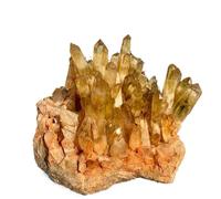 XHAJCSJWGD 1pc 410-500g Yellow quartz crystal cluster restoration stone