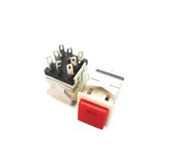 XHAJCSJWGD 1PC Open 17MM Square Push-Button Switch KD2-21 with Red Light 3V with Lock 8 pins
