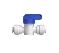 XHAJCSJWGD 50Pcs/Lot 3/8" Ball Valve Backwash Controlled 9.5mm RO Fitting PE Pipe Quick Connector Water Filter Parts