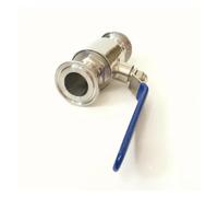 XHAJCSJWGD Fit 57mm 2.25" Pipe OD x 2.5" Tri Clamp Ball Shut Off Valve SUS 316L Stainless Beer Brewing Home