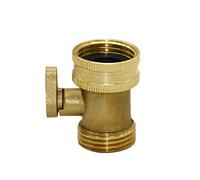 XHAJCSJWGD Leak-Proof Pipe Hose Fittings Garden Tap Female 3/4 to 3/4 Male Brass Irrigation Valve 1-Way Copper Metal Threaded Water Pipe Connectors 10 Pcs (Color : BSP)