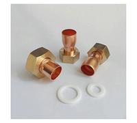 XHAJCSJWGD Pipe Fittings 1/2" 3/4" 1" 2" BSP Female Thread X 12.7 15 16 22 28 35 42mm End Supply Cup Connector Copper Air Conditioner Fittings (Color : NO8)