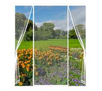 XHBJSH Moustiquaire Porte Magnétique 240x210cm Moustiquaire Aimantée Double Ouverture Latérale Moustiquaire Porte, Rideau Porte Anti Insectes Mouche Moustique, Fermeture Automatique