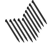 XHBTS Lot de 10 stylets de rechange en plastique pour écran tactile Nintendo New 3DS XL, New 3DS LL (Noir)