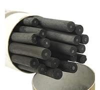 XHBTS Lot de 25 bâtons de charbon de bois de vigne doux pour dessin, croquis et beaux-arts, 3 à 5 mm