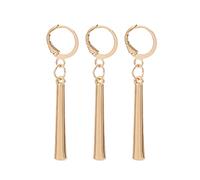XHBTS Lot de 3 boucles d'oreilles à clip dorées pour les amateurs d'anime avec mini chiffon et boîte, Autre