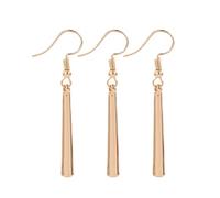 XHBTS Lot de 3 boucles d'oreilles à clip dorées pour les amateurs d'anime avec mini chiffon et boîte, Autre, Pas de gemme