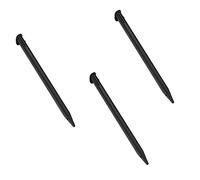 XHBTS Lot de 3 stylets de rechange en plastique pour écran tactile Nintendo New 3DS XL, New 3DS LL (Noir)