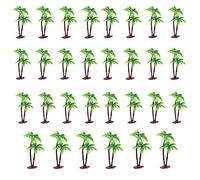 XHBTS Lot de 30 décorations de gâteau en forme de palmier de noix de coco - Charmantes décorations de gâteaux ou de construction Multicolore