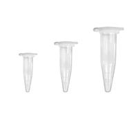 XHBTS Lot de 30 tubes à essai en plastique transparent pour centrifugeuse 0,2 ml, 0,5 ml, 1,5 ml