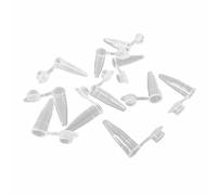 XHBTS Lot de 50 tubes de centrifugeuse à pointe inférieure en plastique transparent 0,2 ml, 0,5 ml, 1,5 ml (0,2 ml)