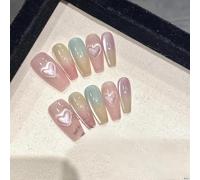 XHBYW 10 pièces faux ongles faits à la main plusieurs Styles presse sur les ongles couverture complète faux ongles pour femmes et filles décoration quotidienne