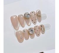 XHBYW 10 pièces faux ongles incrustés de diamants presse sur les ongles couverture complète faux ongles pour femmes et filles décoration quotidienne