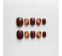 XHBYW 10 pièces pur motif fait à la main faux ongles presse sur ongles couverture complète faux ongles pour femmes et filles décoration quotidienne