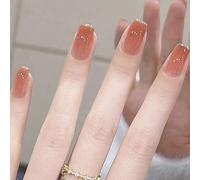 XHBYW 24 pièces plusieurs Styles faux ongles à pression couverture complète faux ongles adaptés aux femmes et aux filles décoration quotidienne