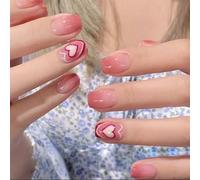 XHBYW Taille Unique 24 Pièces Nail Art dans Différents Styles Faux Ongles Presse sur Ongles Couverture Complète Faux Ongles pour Femmes Et Filles Décoration Quotidienne