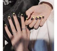 XHBYW Taille Unique 24 Pièces Nail Art dans Différents Styles Faux Ongles Presse sur Ongles Couverture Complète Faux Ongles pour Femmes Et Filles Décoration Quotidienne