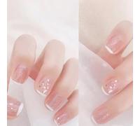 XHBYW Taille Unique 24 Pièces Nail Art dans Différents Styles Faux Ongles Presse sur Ongles Couverture Complète Faux Ongles pour Femmes Et Filles Décoration Quotidienne